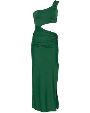 Fisico One Shoulder Dress - Green