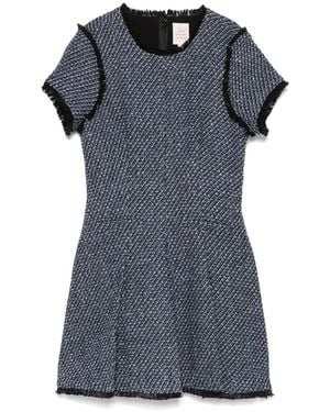 Cinq À Sept Metallic Tweed Nova Dress - Grey