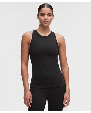 lululemon – Tech Rib High-Neck Tank Top – – Size Large - Black