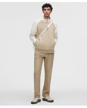 lululemon – Easyfive Classic-Straight Trousers 34L – Colour Khaki – Size 12 - Natural