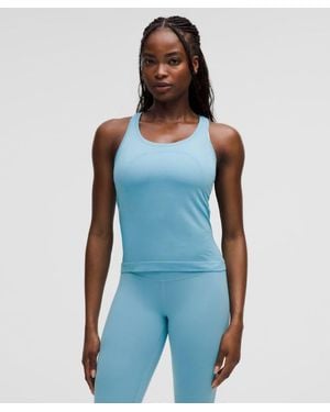 lululemon – Swiftly Tech Racerback Tank Top 2.4 Waist Length – – Size 4 - Blue