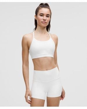 lululemon – Flow Y Mid-Support Sports Bra B/C Cup – – Size 14 - White
