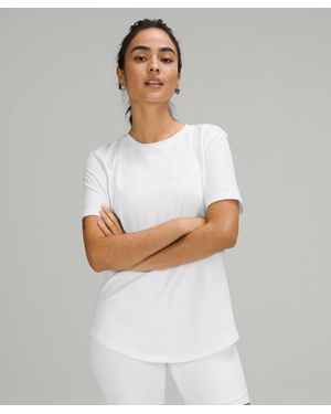 lululemon – Love Curved-Hem Crewneck T-Shirt – – Size 14 - White