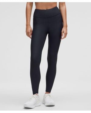 lululemon Fleece High-Rise Running Leggings 28" - Blue