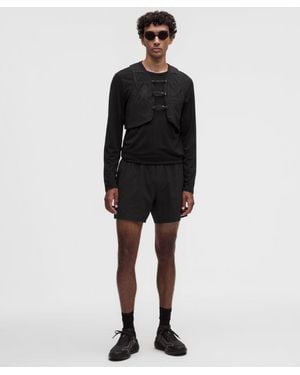 lululemon Mile Maker Ripstop Linerless Short 6" - Black