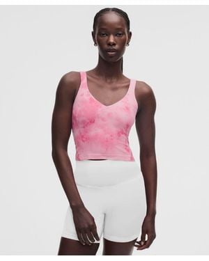 lululemon – Align Tank Top Light Support Wash – – Size 4 - Pink