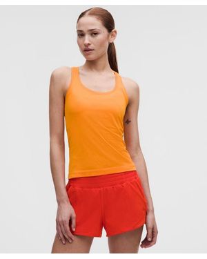 lululemon – Swiftly Tech Racerback Tank Top 2.4 Waist Length – – Size 4 - Orange