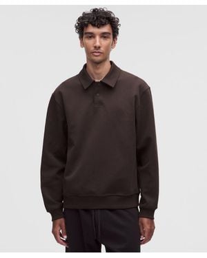 lululemon – Grand Standard Long-Sleeve Polo – – Size Large - Brown