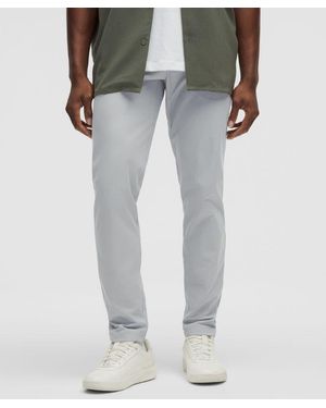 lululemon Abc Slim-fit Trousers 34"l Warpstreme - Colour Silver/grey - Size 28