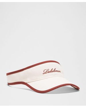 lululemon – Removable Sweatband Cotton Canvas Visor Hat – – Size Large/Xl - Pink