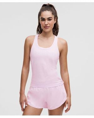lululemon – Swiftly Pointelle Racerback Tank Top Waist Length – – Size 4 - Purple