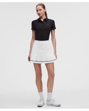 lululemon – Box-Pleat High-Rise A-Line Golf Skirt – – Size 28 - White