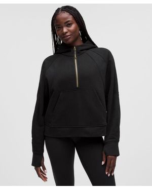 lululemon – Scuba Evolve Oversized Half-Zip Hoodie – – Size Large - Black
