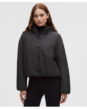 lululemon – Thermozen Insulated Hoodie – Colour Dark – Size Large - Black