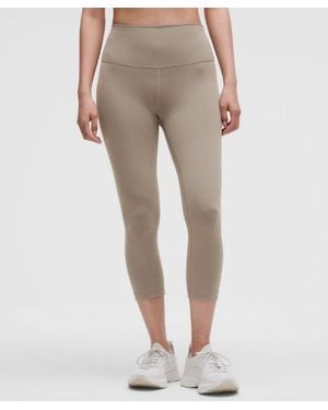 lululemon Wunder Train High-Rise Crop 21" - Natural