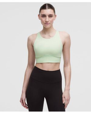 lululemon – Energy High-Neck Longline Sports Bra Evolve Medium Support, B-D Cups – /Pastel – Size Small - Green