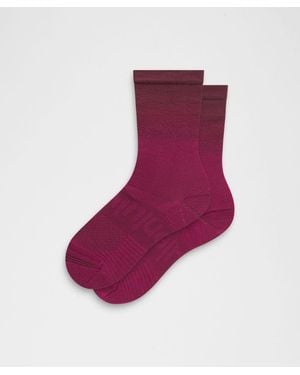 lululemon Power Stride Crew Socks Ombre - Purple