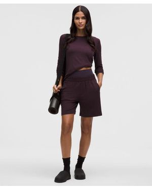 lululemon Becalm Mid-Rise Bermuda Short - Red