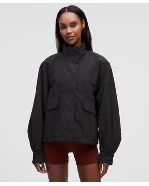lululemon – Oversized Cinch-Hem Reversible Jacket – – Size Large - Black
