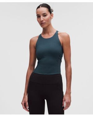 lululemon – Fast And Free Tank Top Medium Support, B/C Cup – – Size 12 - Blue