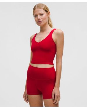 lululemon – Align Tank Top Light Support, A/B Cup – /Neon/ – Size 4 - Red