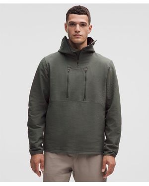 lululemon Grid Fleece High-Neck Pullover Hoodie - Grey