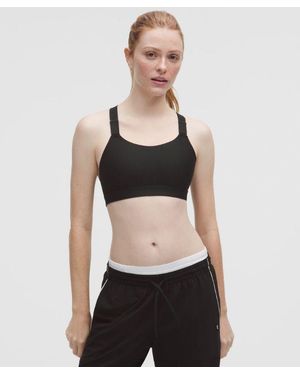 lululemon – Adjustable-Fit Sports Bra Medium Support, B/C Cup – – Size 6 - Black