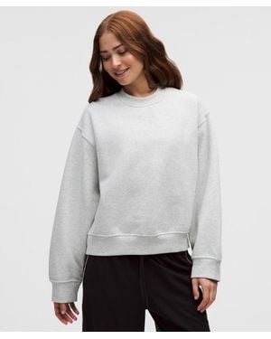 lululemon – Steady State Crew Sweatshirt – Colour Light/ – Size Large - Grey