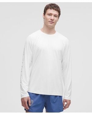 lululemon – X Geoff Mcfetridge Uv-Protective Long-Sleeve Shirt – – Size Large - White
