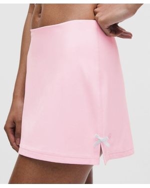 lululemon – Nulu Bow-Detail Mini Skirt Balletcore Set – – Size Medium - Pink
