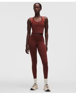 lululemon – Get Low High-Rise Training Tight Leggings – 25" – /Burgundy – Size 4 - Red