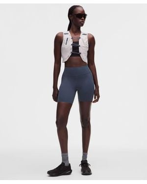 lululemon – Fast And Free 6-Pocket High-Rise Shorts Design – 6" – – Size 4 - Blue