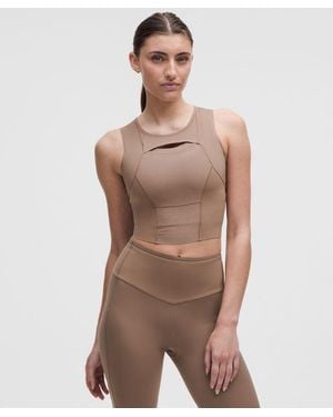 lululemon – Go Further Ice Storage Tank Top – – Size 4 - Brown