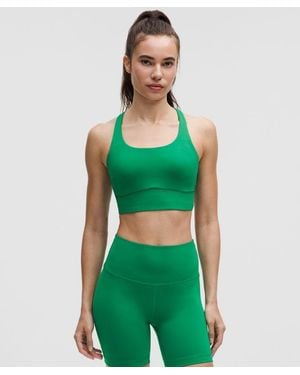 lululemon – Energy Longline Sports Bra Medium Support, B-D Cups Evolve – – - Green