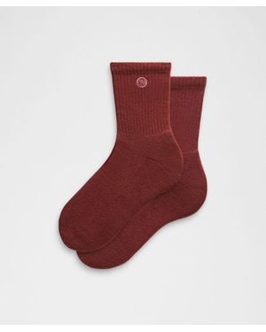 lululemon Daily Essential Quarter Socks - Red