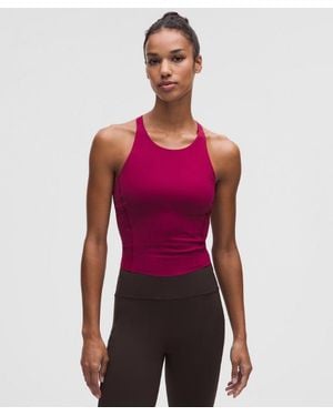 lululemon – Fast And Free Tank Top Medium Support, B/C Cup – – Size 14 - Red