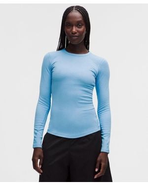 lululemon – Hold Tight Long-Sleeve Shirt – – Size 4 - Blue