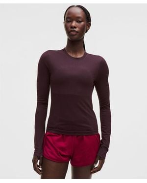 lululemon – Swiftly Wool Long-Sleeve Shirt – – Size 4 - Purple