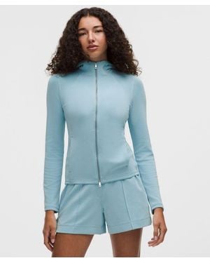 lululemon – Lightweight Softstreme Full-Zip Hoodie – – Size Large - Blue
