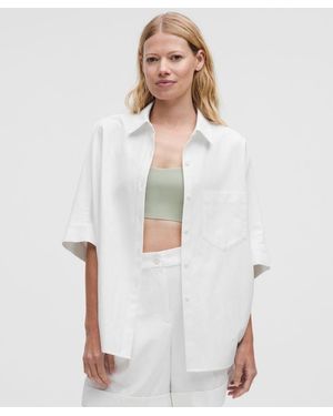 lululemon Lululinen Relaxed Button-Up - White