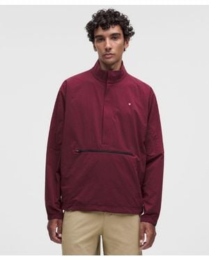 lululemon – Insulated Ripstop Golf Half Zip Sweatshirt – Colour Burgundy/ – Size Large - Red