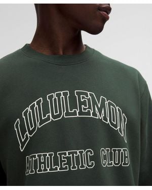 lululemon – Steady State Crew Sweatshirt Graphic – – Size Medium - Green