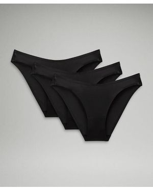 lululemon – Wundermost Ultra-Soft Nulu Mid-Rise Bikini Underwear 3 Pack – – - Black