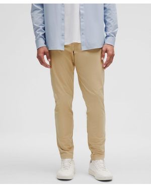 lululemon Abc Slim-fit Trousers 30"l Warpstreme - Colour Khaki - Size 28 - Natural