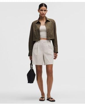 lululemon Daydrift Pleated High-Rise Short 7" - Natural