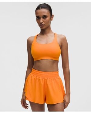 lululemon – Energy Sports Bra Medium Support, B-D Cups Evolve – – Size Large - Orange