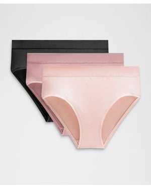 lululemon – Underease High-Rise Bikini Underwear 3 Pack – – Size Large - White