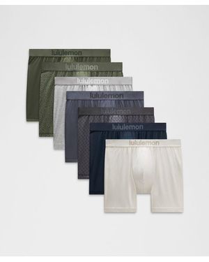 lululemon Always In Motion Boxers 5" 7 Pack - Blue