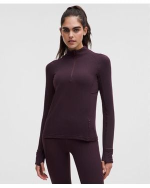 lululemon – It's Rulu Classic-Fit Half Zip Long-Sleeve Top – – Size Large - Purple