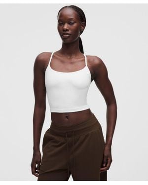 lululemon – Flow Y Cropped Tank Top Light Support, B/C Cup – – Size Large - Brown